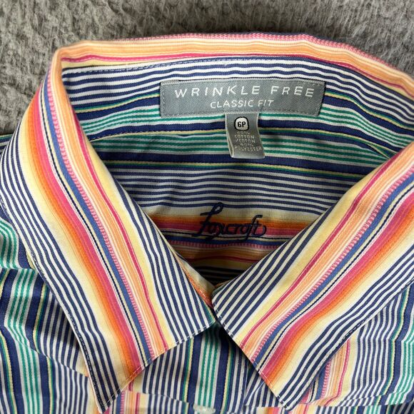 Lot of 2 Foxcroft Blouse Womens 6P Pink Blue Purple Striped Wrinkle Free Shirt - Picture 12 of 16
